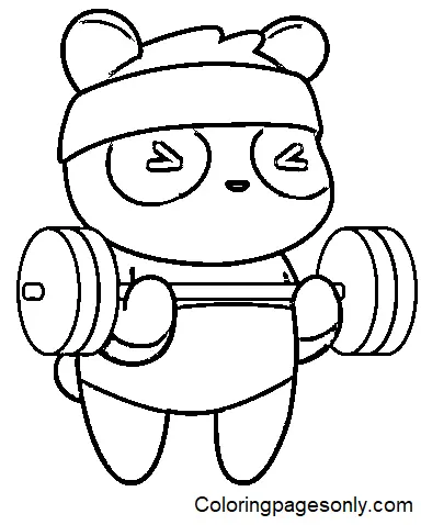 Weightlifting Coloring Pages 15