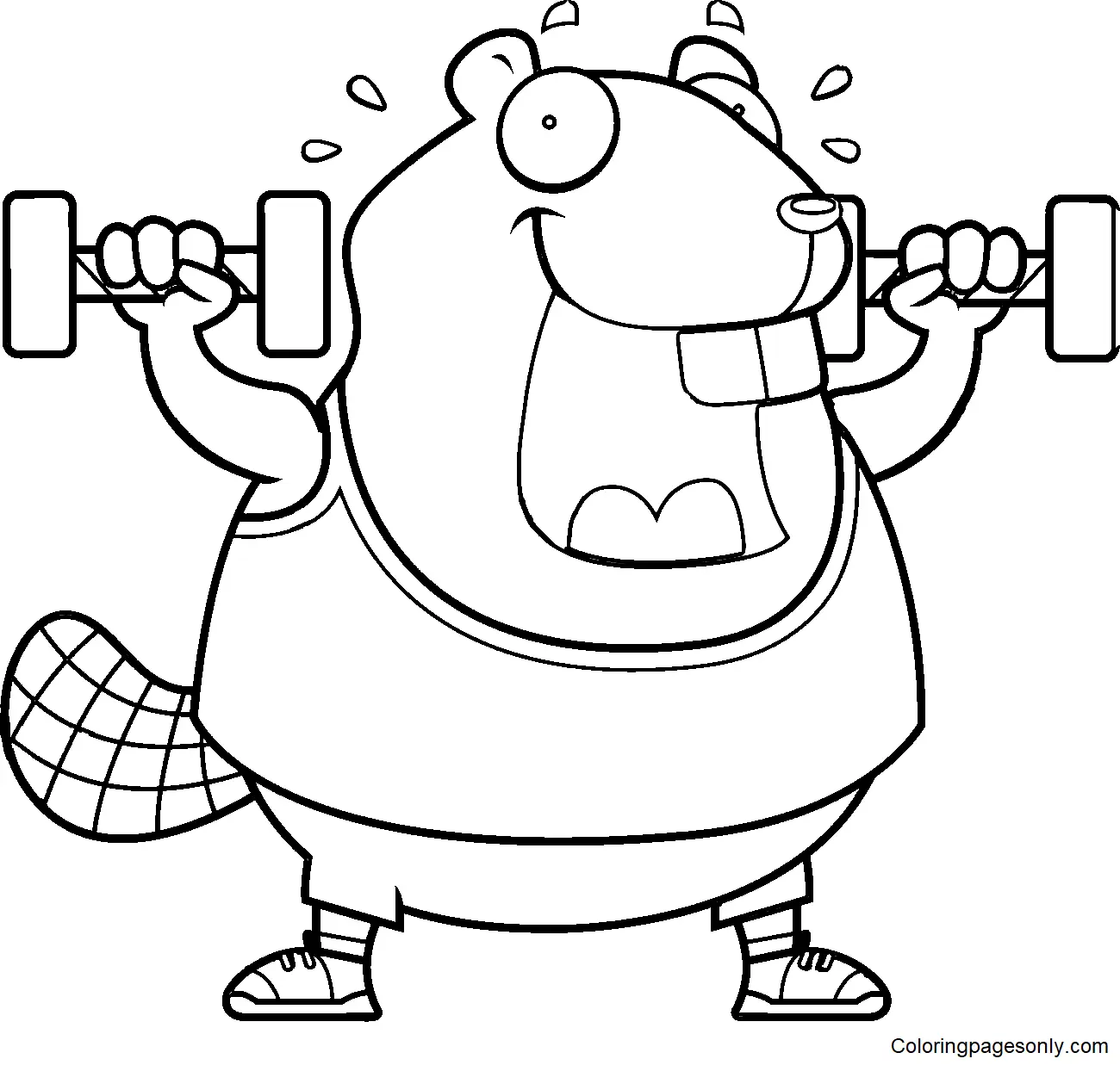 Weightlifting Coloring Pages 27