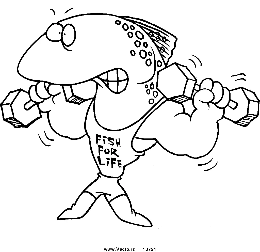 Weightlifting Coloring Pages 44