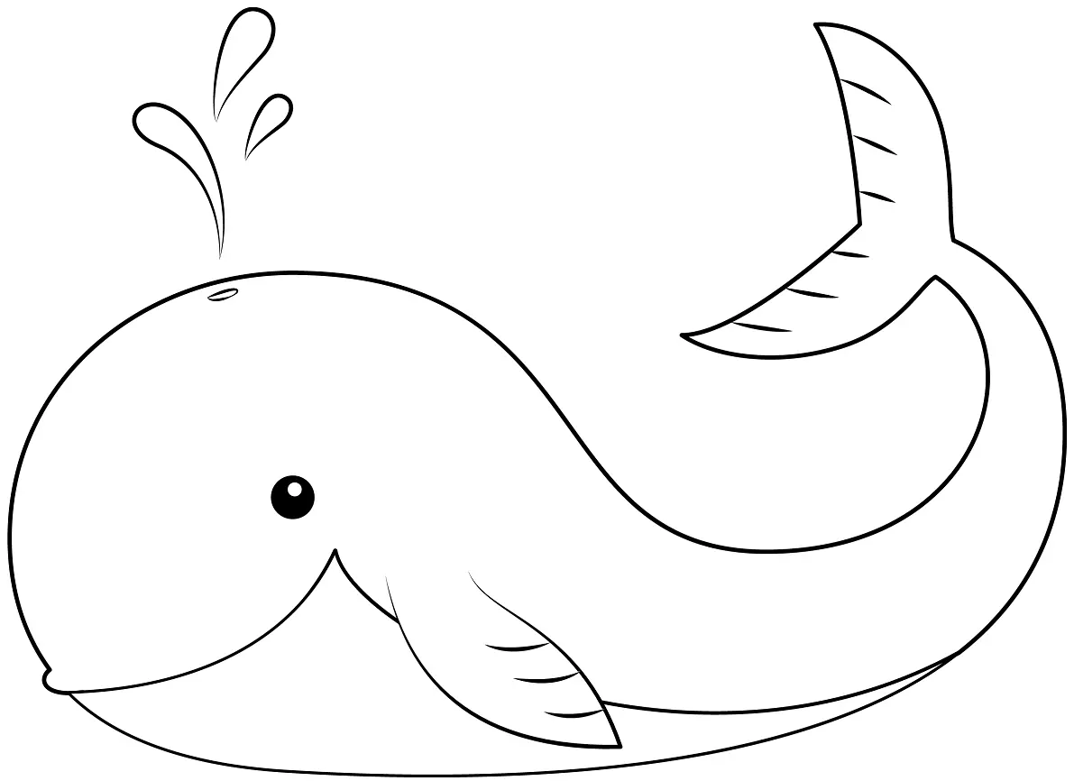 Whale Coloring Pages 5