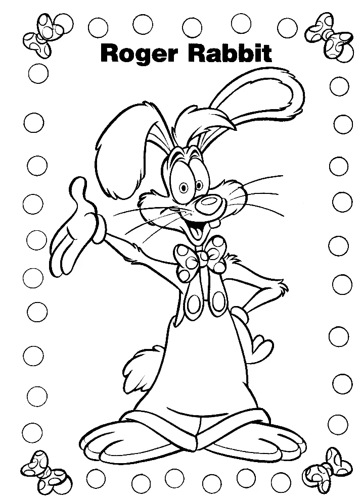 Quien Engano A Roger Rabbit Para Colorear 8