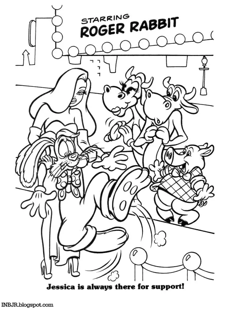 Quien Engano A Roger Rabbit Para Colorear 9