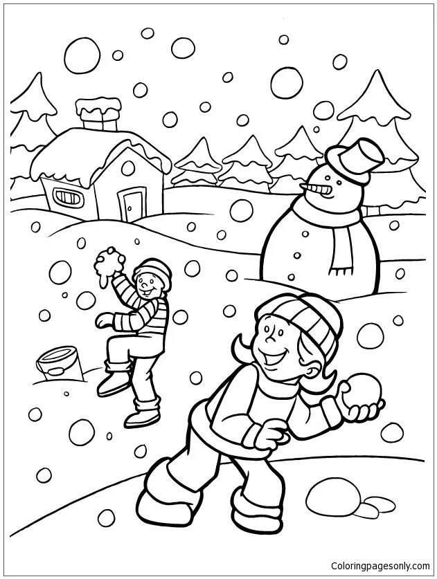 Winter Coloring Pages 8