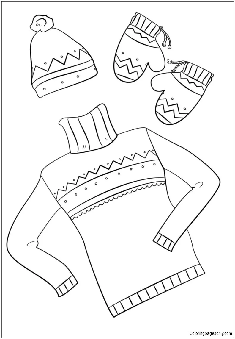 Desenhos de Esporte de Inverno Para Colorir 75