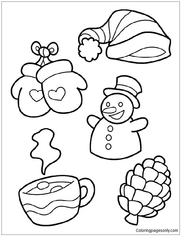 Desenhos de Esporte de Inverno Para Colorir 77