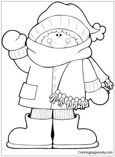 Desenhos de Esporte de Inverno Para Colorir 85
