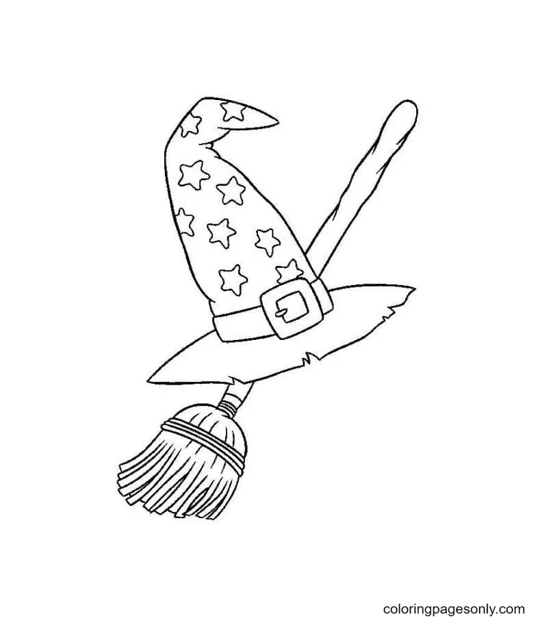 Witch Hat Coloring Pages 39