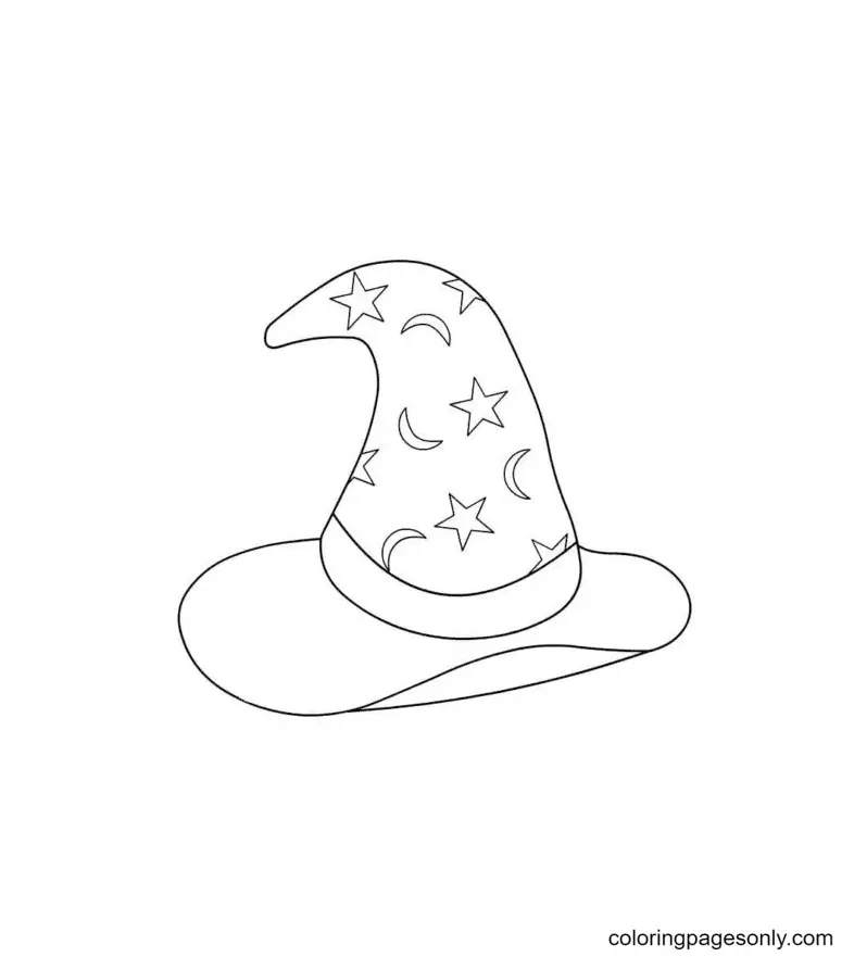 Sombrero Bruja Para Colorear 54