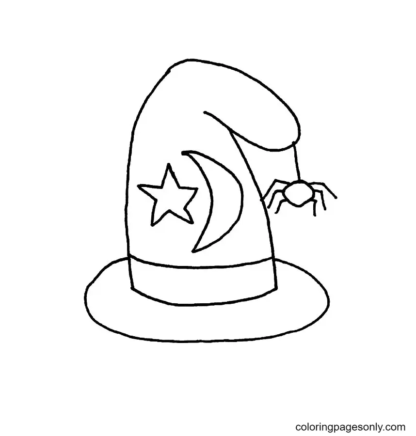 Sombrero Bruja Para Colorear 60