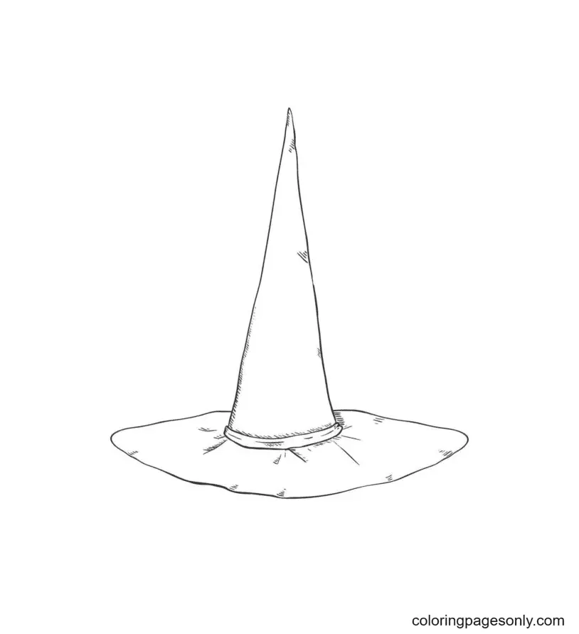 Sombrero Bruja Para Colorear 69