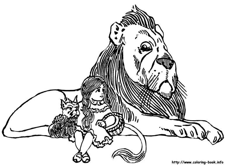 El Mago De Oz Para Colorear 16