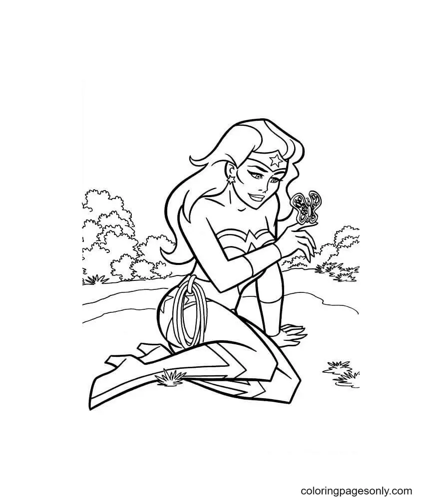 Wonder Woman Coloring Pages 113