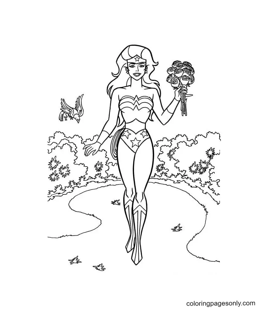 Wonder Woman Ausmalbilder 129