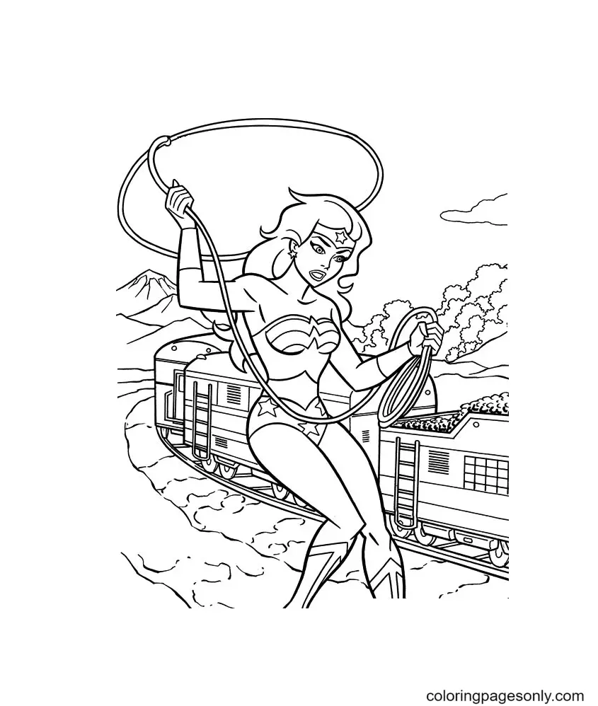 Wonder Woman Coloring Pages 81