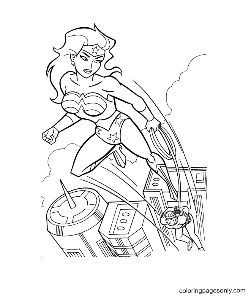Wonder Woman Coloring Pages 96