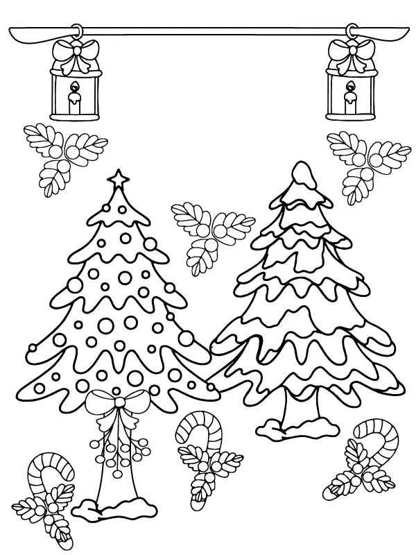 Waldweihnachten Ausmalbilder 2