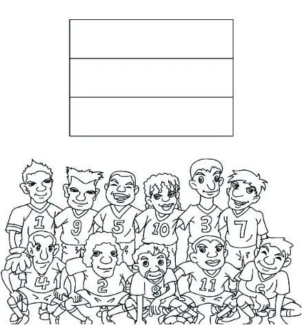 Banderas La Copa Del Mundo 2018 Para Colorear 48