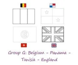 Banderas La Copa Del Mundo 2018 Para Colorear 6