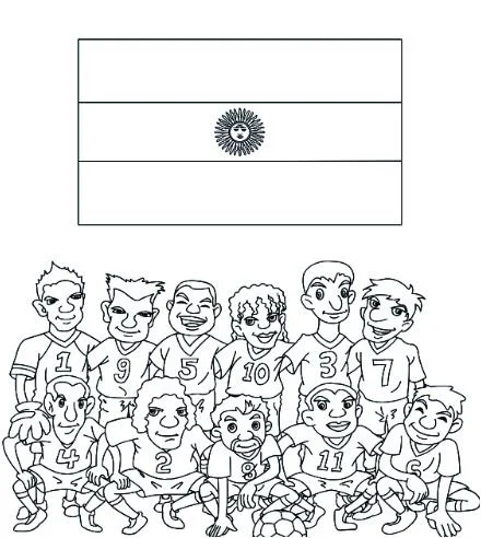 World Cup 2018 Flags Coloring Pages 84