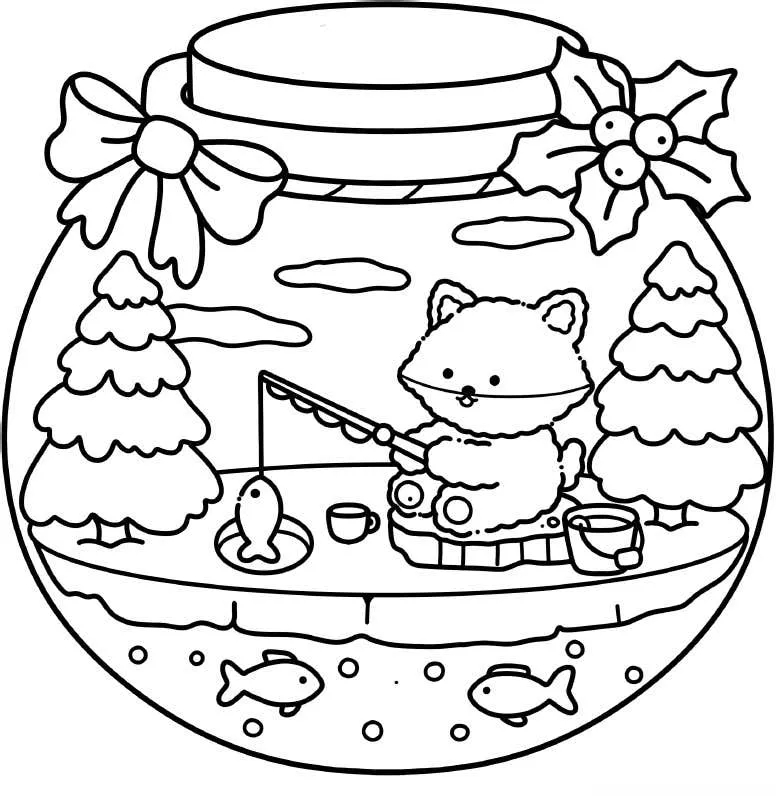 Xmas Corner Coloring pages 12