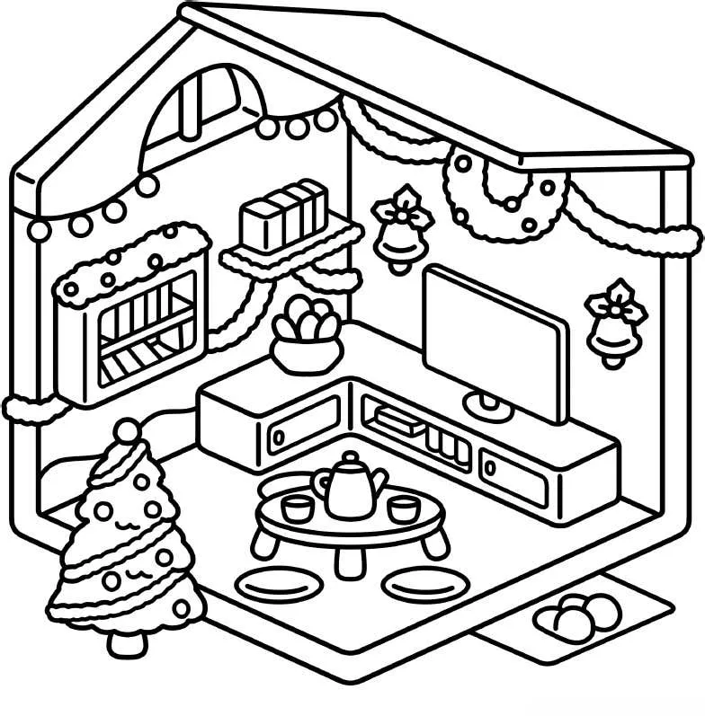 Xmas Corner Coloring pages 13