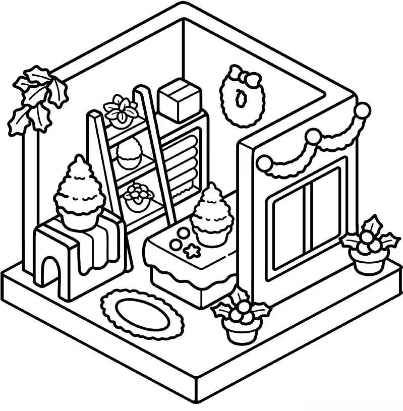 Xmas Corner Coloring pages 20