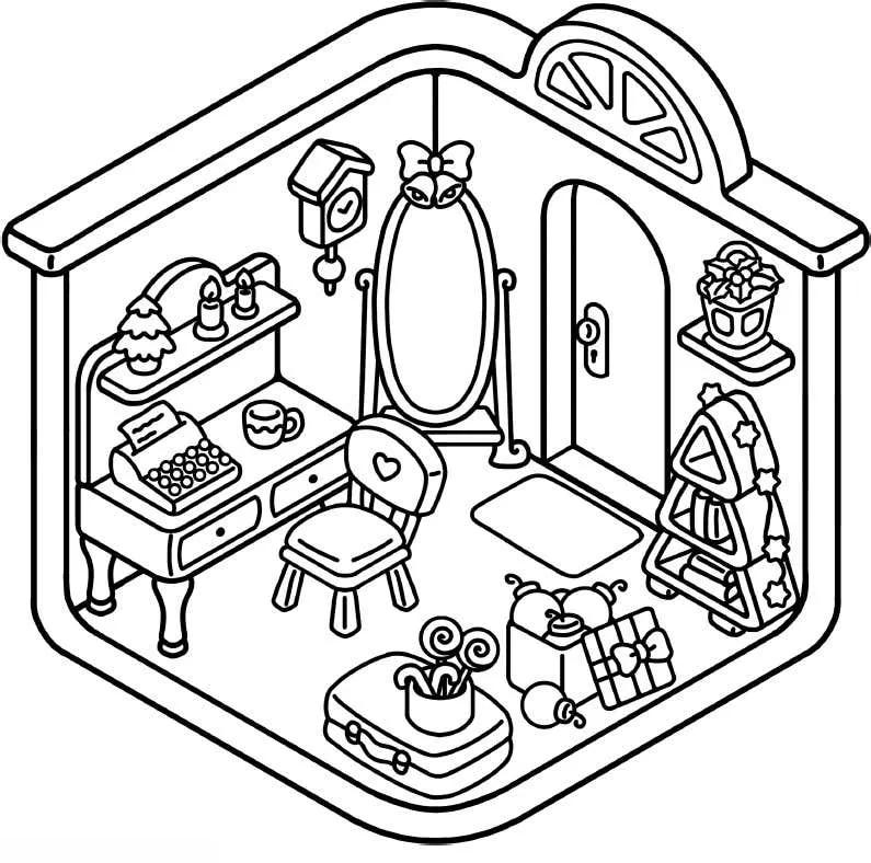 Xmas Corner Coloring pages 21
