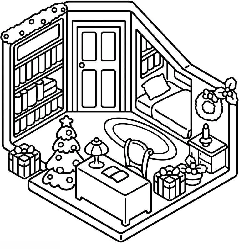 Xmas Corner Coloring pages 25