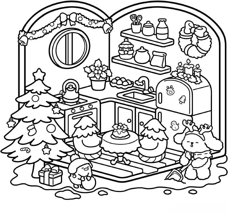 Xmas Corner Coloring pages 26