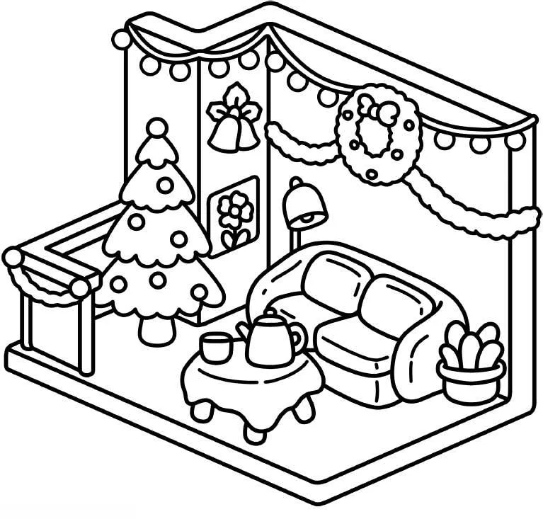 Xmas Corner Coloring pages 27