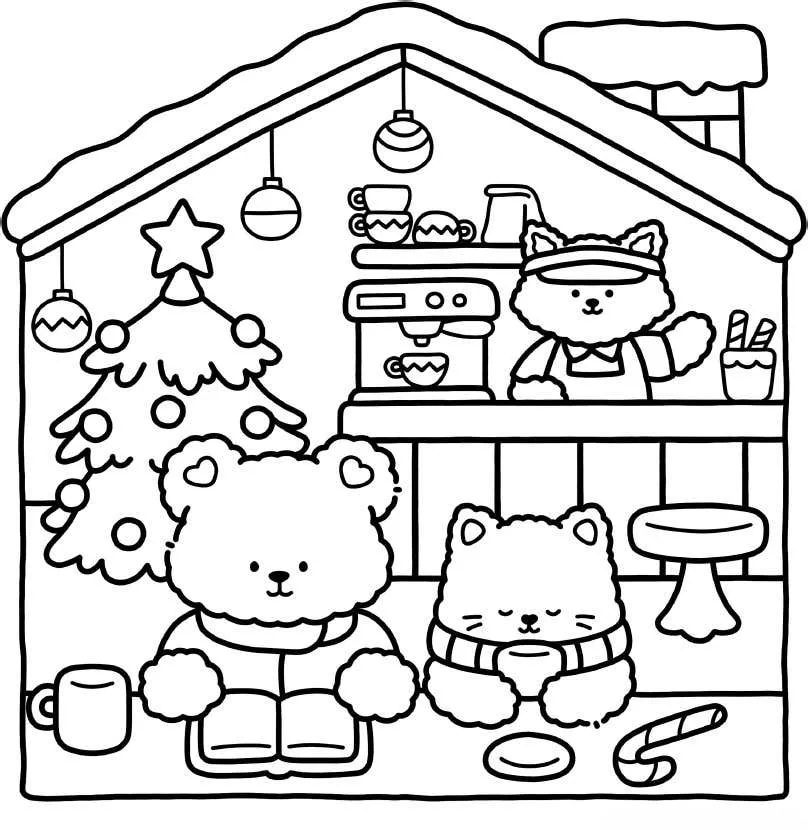 Xmas Corner Coloring pages 38