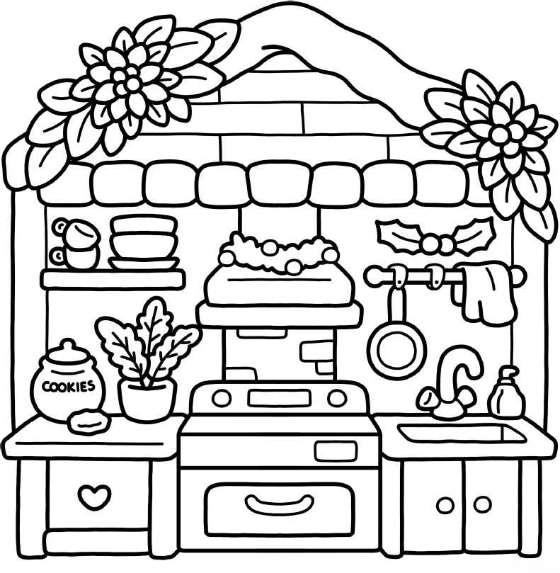 Xmas Corner Coloring pages 7