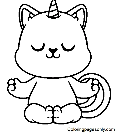 Yoga Coloring Pages 4