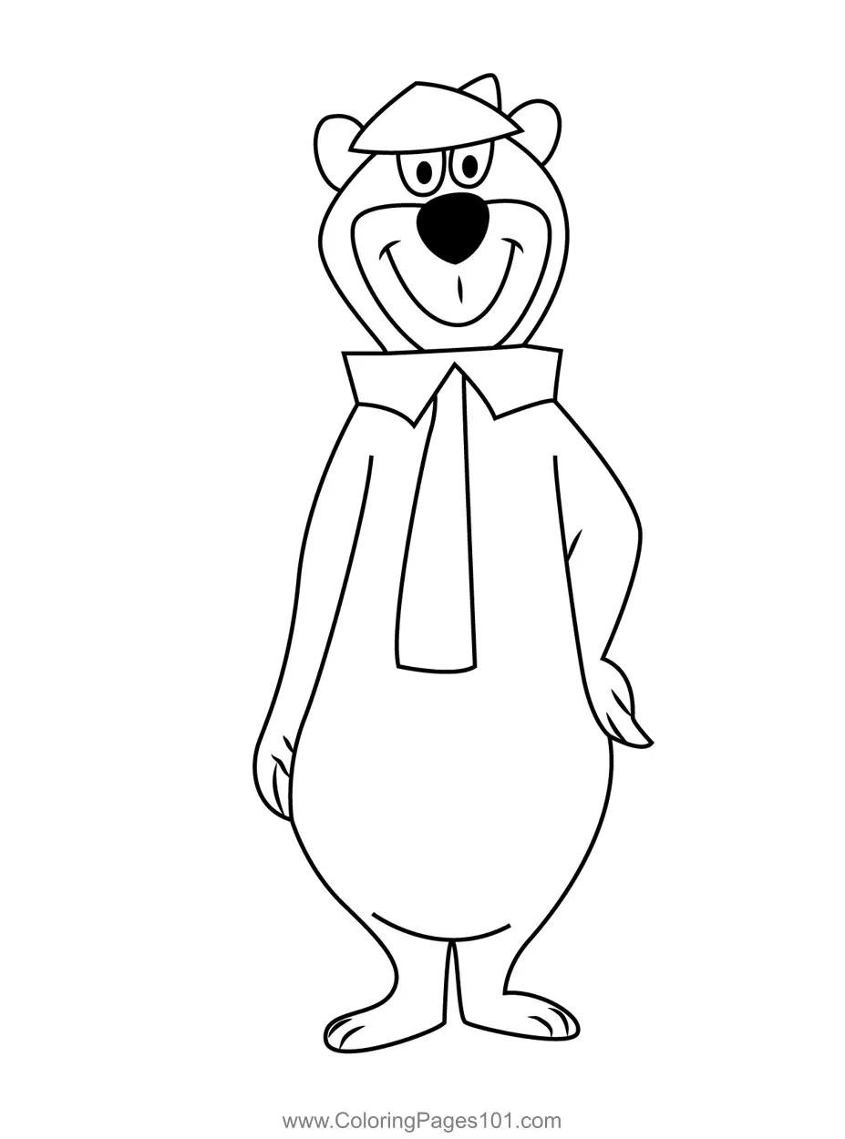 Yogi Bear Coloring Pages 10