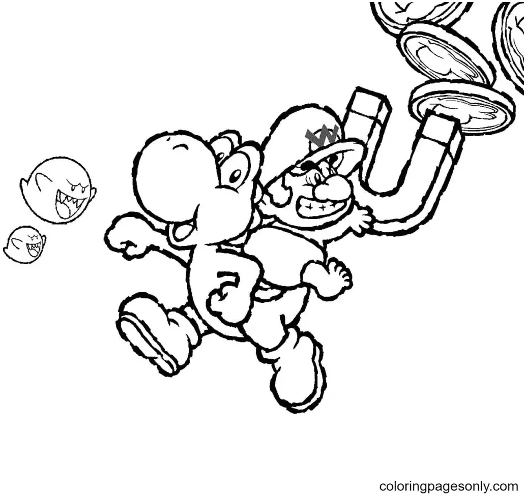 Yoshi Coloring Pages 64