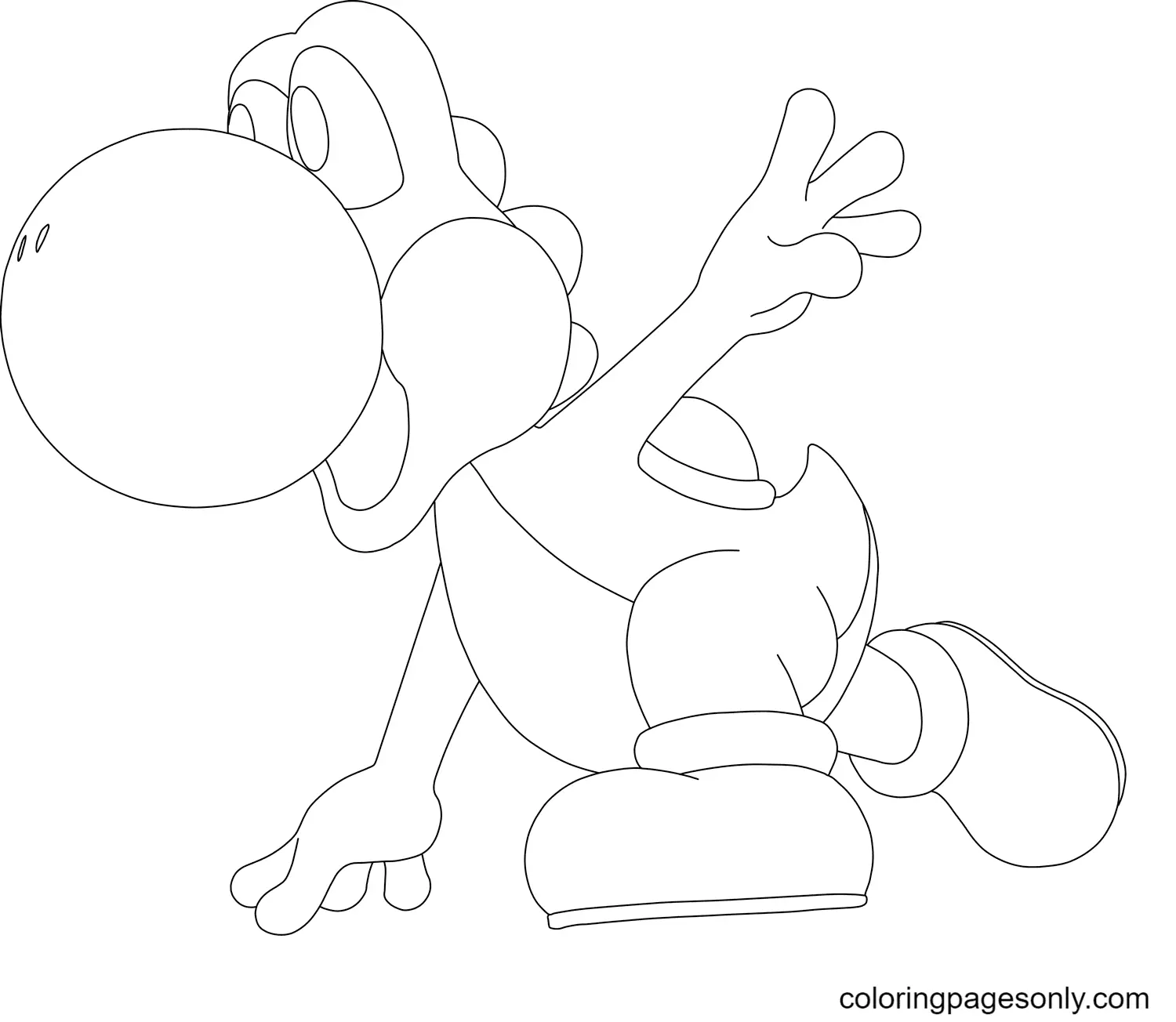 Yoshi Coloring Pages 72