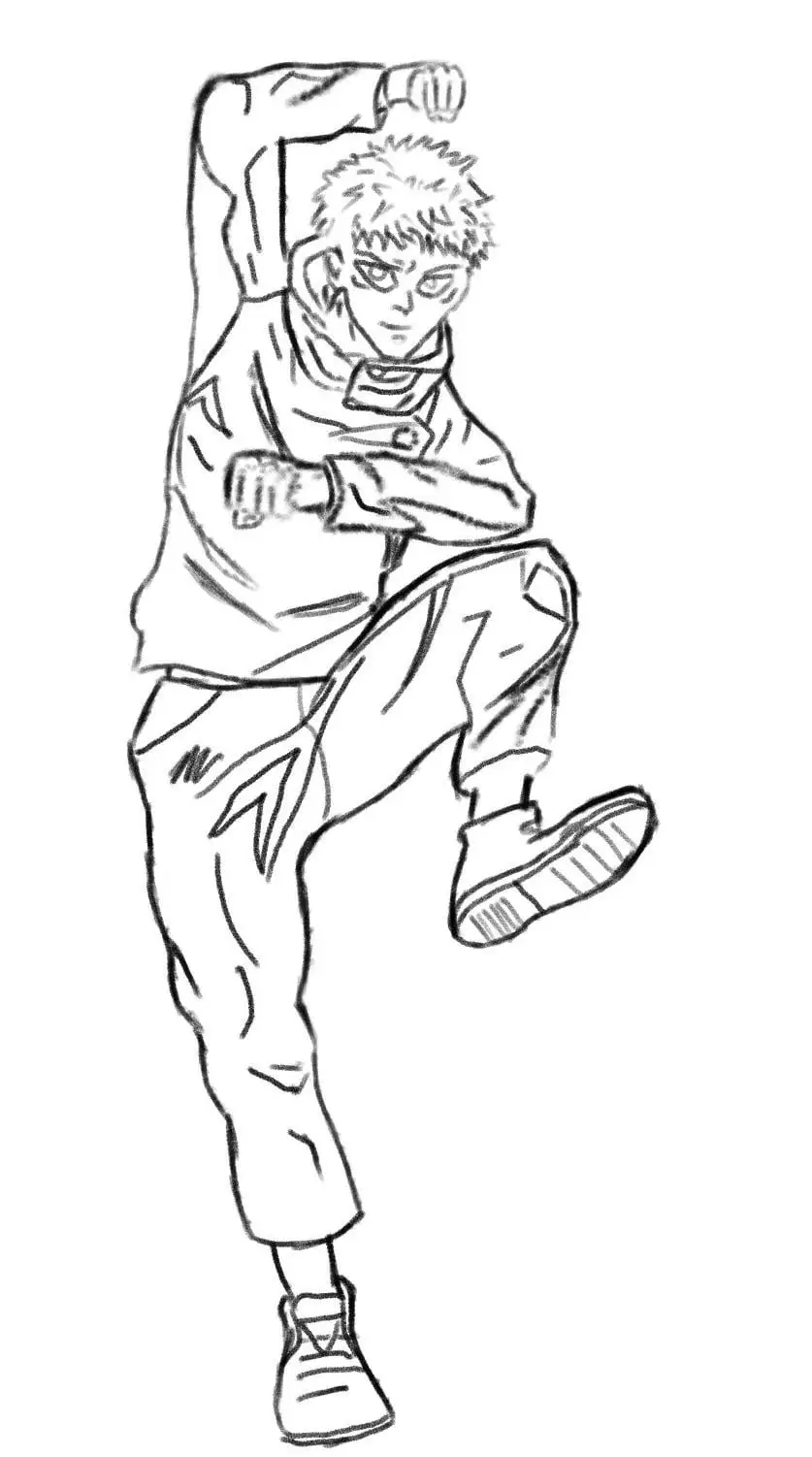 Yuta Okkotsu Para Colorir 12