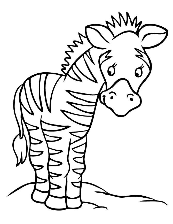 Zebra Coloring Pages 10