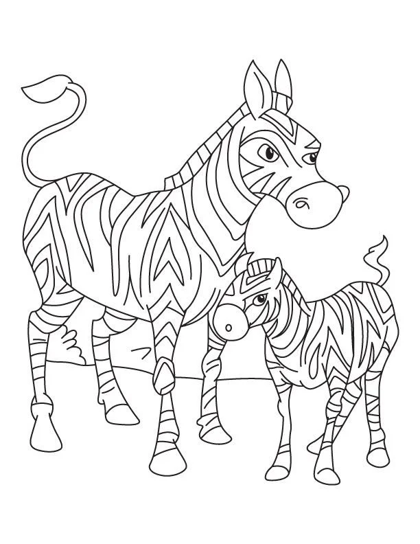 Zebra Coloring Pages 13