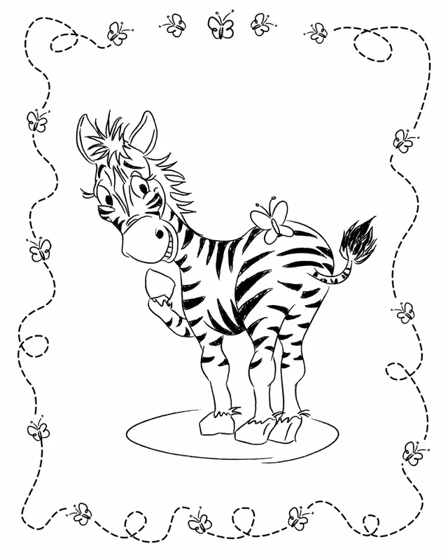 Zebra Coloring Pages 26