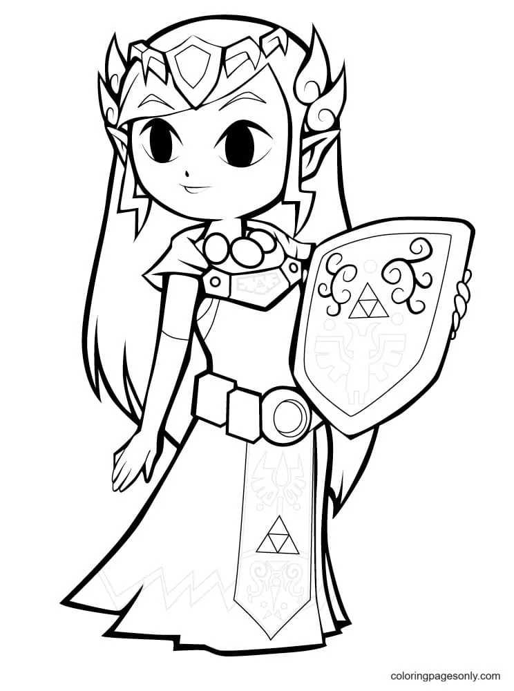 Zelda Coloring Pages 14