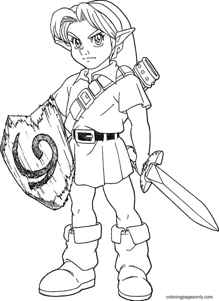Zelda Coloring Pages 15