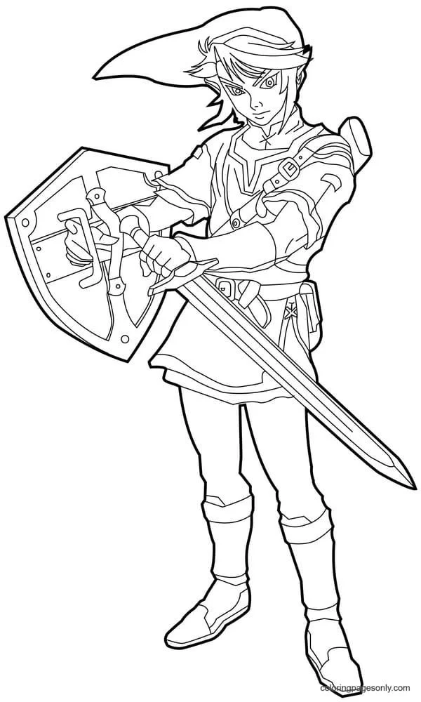 Zelda Coloring Pages 17