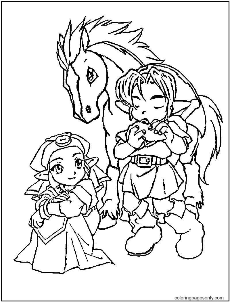 Zelda Coloring Pages 21