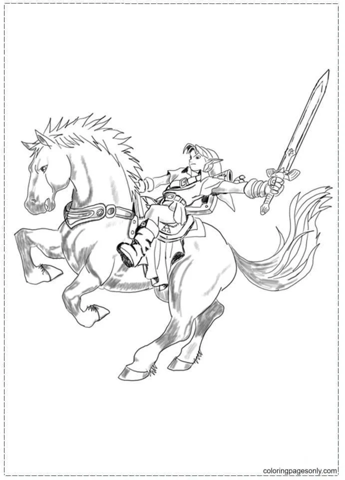 Zelda Coloring Pages 28