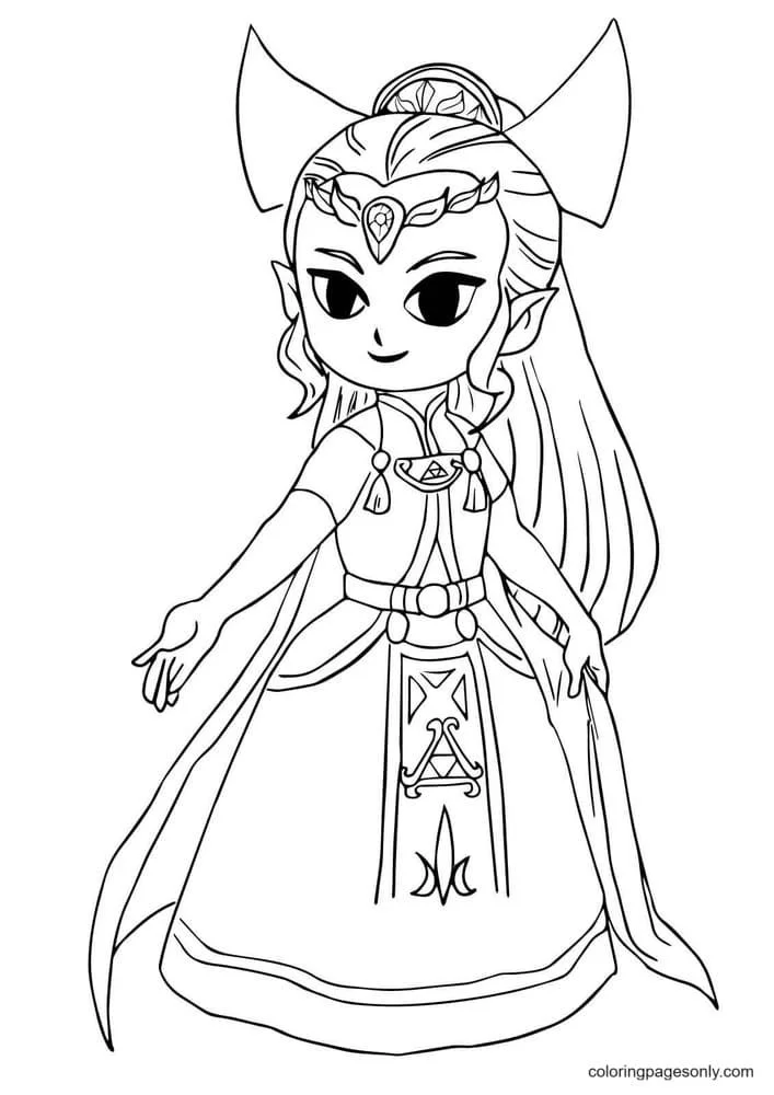 Zelda Coloring Pages 43