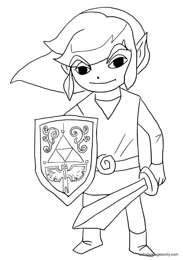 Zelda Coloring Pages 44