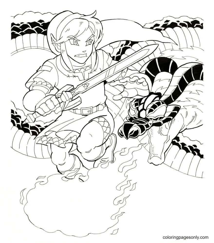 Zelda Coloring Pages 46