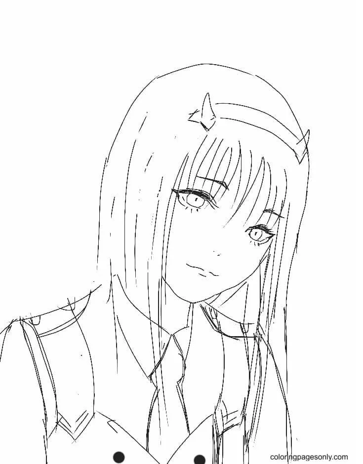 Zero Two Coloring Pages 14