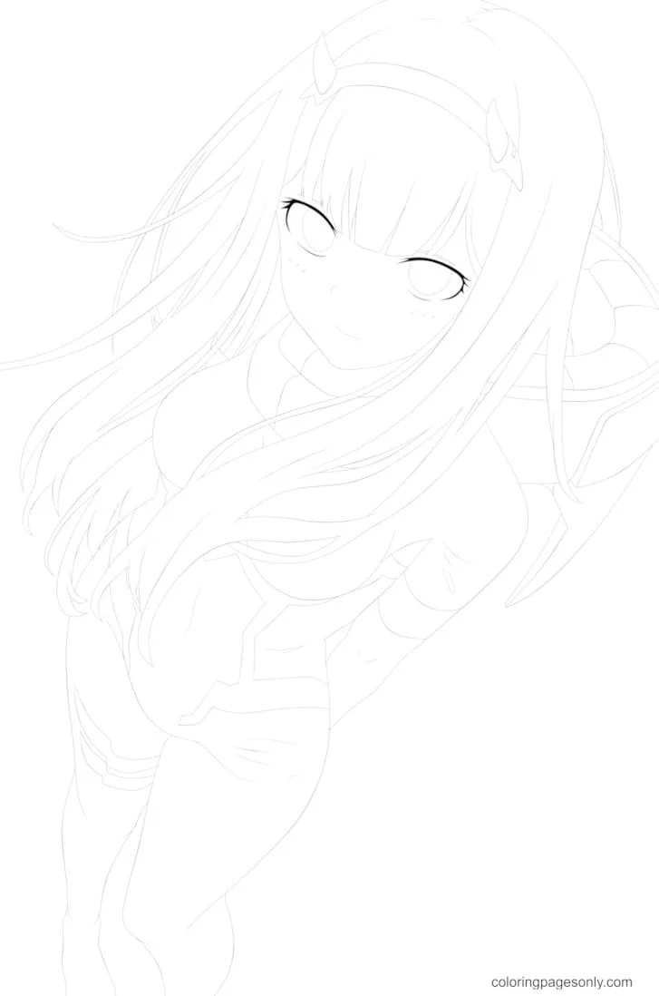 Zero Two Coloring Pages 19